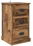 vidaXL Nachttisch Altholz 39 x 39 x 67,5 cm Holzwerkstoff