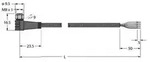 Turck 6933700 Sensor-/Aktor-Anschlussleitung 10m Polzahl Sensoren: 4 1St.