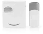 Nedis DOORB211WT - Grau - Wei&szlig; - 80 dB - Acrylnitril-Butadien-Styrol (ABS) -
