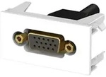 Kindermann Konnect flex 45 click VGA 1 m - Modulares Faceplate-Snap-In