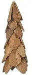 vidaXL Weihnachtsbaum mit St&auml;nder Braun 51 cm Massivholz Teak