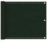 vidaXL Balkon-Sichtschutz Dunkelgr&uuml;n 75x300 cm HDPE
