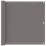 vidaXL Balkonsichtschutz Hellgrau 120 x 500 cm HDPE und Aluminium
