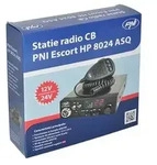 CB PNI Radiosender HP 8024 Escort mit einstellbarem ASQ und Netzteil 12V-24V