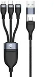 Conceptronic Kabel USB-C/A 3.0 -> 3-in-1 60W 1.50m 480Mbps - Kabel - Digital/Dat