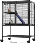 VEVOR 86,4 cm rollender Frettchenk&auml;fig aus Metall, gro_er 2-st&ouml;ckiger Critter