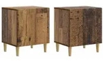 vidaXL Nachttisch 2 pcs Altholz 43 x 34,5 x 50 cm Holzwerkstoff