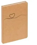 Notizbuch Tribal Heart, braun, 80 Blatt
