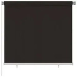 vidaXL Au&szlig;enrollo 160x140 cm Braun HDPE