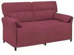 vidaXL Sofa 100% Polyester, Metallrahmen, MDF, Sperrholz
