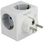 Delock Netzteil - 16 A - 6 Ausgabeanschlussstellen (USB-C, 2 x 9-polige USB Typ