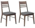 vidaXL Esszimmerst&uuml;hle 2 pcs Hellbraun 43 x 54 x 89 cm