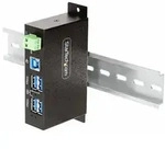 StarTech.com 4-Port Managed USB Hub with 4x USB-A, Heavy Duty with Metal Industrial
