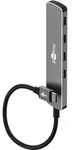 Goobay 74160 USB-C Adapter Multiport Slim USB-C Hub auf 4x USB-C, 4 Ports, 5Gbit/s,