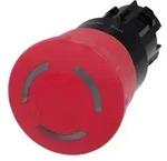 Siemens 3SU1001-1HB20-0AA0 Not-Halt-Pilzdrucktaster IP66, IP67, IP69/IP69K 1St.