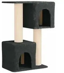 vidaXL Katzennbaum mit Sisal-Kratzs&auml;ulen Dunkelgrau 114 cm