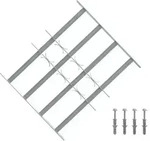 vidaXL Sicherheitsgitter f&uuml;r Fenster mit 4 Querstangen 3 pcs