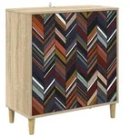vidaXL Sideboard OMMEN Sonoma 69 x 33 x 75 cm Holzwerkstoff