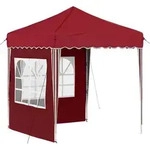 vidaXL Pop-up Partyzelt Bordeauxrot 195 x 195 x 245 cm