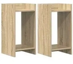 vidaXL Pflanzenst&auml;nder mit Regal 2 pcs Sonoma-Eiche 30 x 30 x 60 cm
