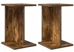 vidaXL Pflanzenst&auml;nder 2 pcs Ger&auml;ucherte Eiche 25 x 25,5 x 40,5 cm