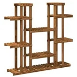 vidaXL Pflanzenst&auml;nder Natur 123 x 25 x 114,5 cm Massivholz Akazie