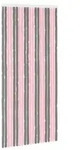 vidaXL Insektenschutzvorhang Chenille Silber Grau und Rosa 90 x 200 cm