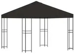 vidaXL Pavillon 3 x 3 m Anthrazit Polyester und Stahl 190