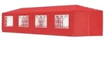 vidaXL Party-Zelt 1200 x 300 x 255 cm Rot PE und Stahl