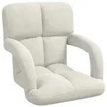 vidaXL Bodenstuhl Creme 58 x 62 x 58 cm Samt