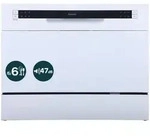 homeX GST6AD-W Tischgeschirrsp&uuml;ler, Mini Geschirrsp&uuml;ler - 6 Programme,