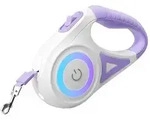 Rojeco Automatische Hundeleine LED 5 m (lila)