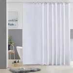 Duschvorhang &Uuml;berl&auml;nge Anti-schimmel Stoff 275x180cm Wei&szlig; wasserdicht