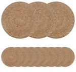 vidaXL Seegraskissen 12 pcs Natur &Oslash; 30 cm 100% Seegras