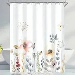 Duschvorhang Blumen 200x200cm Antischimmel Polyester Elegante Blume