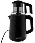 Mulex Tee Express 2-in-1 Teekocher & Wasserkocher - 1L + 2L, 1650W - Schwarz