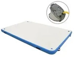 vidaXL Aufblasbare Schwimmmatte Blau und Wei&szlig; 200x150x15 cm