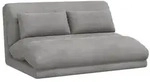 vidaXL Bodenstuhl Hellgrau 110 x 82 x 55 cm Samt