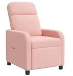 vidaXL Liegesessel Rosa Boucl&eacute;