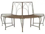 vidaXL Baumbank 4-Sitzanzahl 160 x 80 x 89 cm Stahl Antikbraun