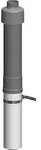 Atec Dachhochf&uuml;hrung PolyTop schwarz 650mm DN80/125