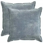 vidaXL Kissenbezug 2 pcs HOUTEN Himmelblau 70 x 70 cm Chenille-Stoff