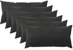 vidaXL Kissenbezug 6 pcs HEERLEN Schwarz 40 x 70 cm Samt
