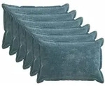 vidaXL Kissenbezug 6 pcs HOUTEN Blau 50 x 75 cm Chenille-Stoff