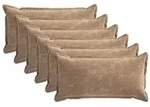 vidaXL Kissenbezug 6 pcs HOUTEN Braun 40 x 70 cm Chenille-Stoff