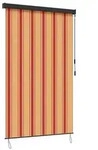 vidaXL Rollo Mehrfarbig 120 x 250 cm Stoff und Aluminium