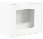vidaXL Katzenhaus Wei&szlig; 51 x 30 x 42 cm Holzwerkstoff