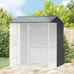 vidaXL Voliere Anthrazit 215x210x247 cm Stahl