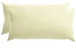 vidaXL Kissenbezug 2 pcs HEERLEN Creme 40 x 80 cm Polyester