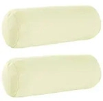 vidaXL Kissenbezug 2 pcs HEERLEN Creme &Oslash; 15 x 40 cm Polyester